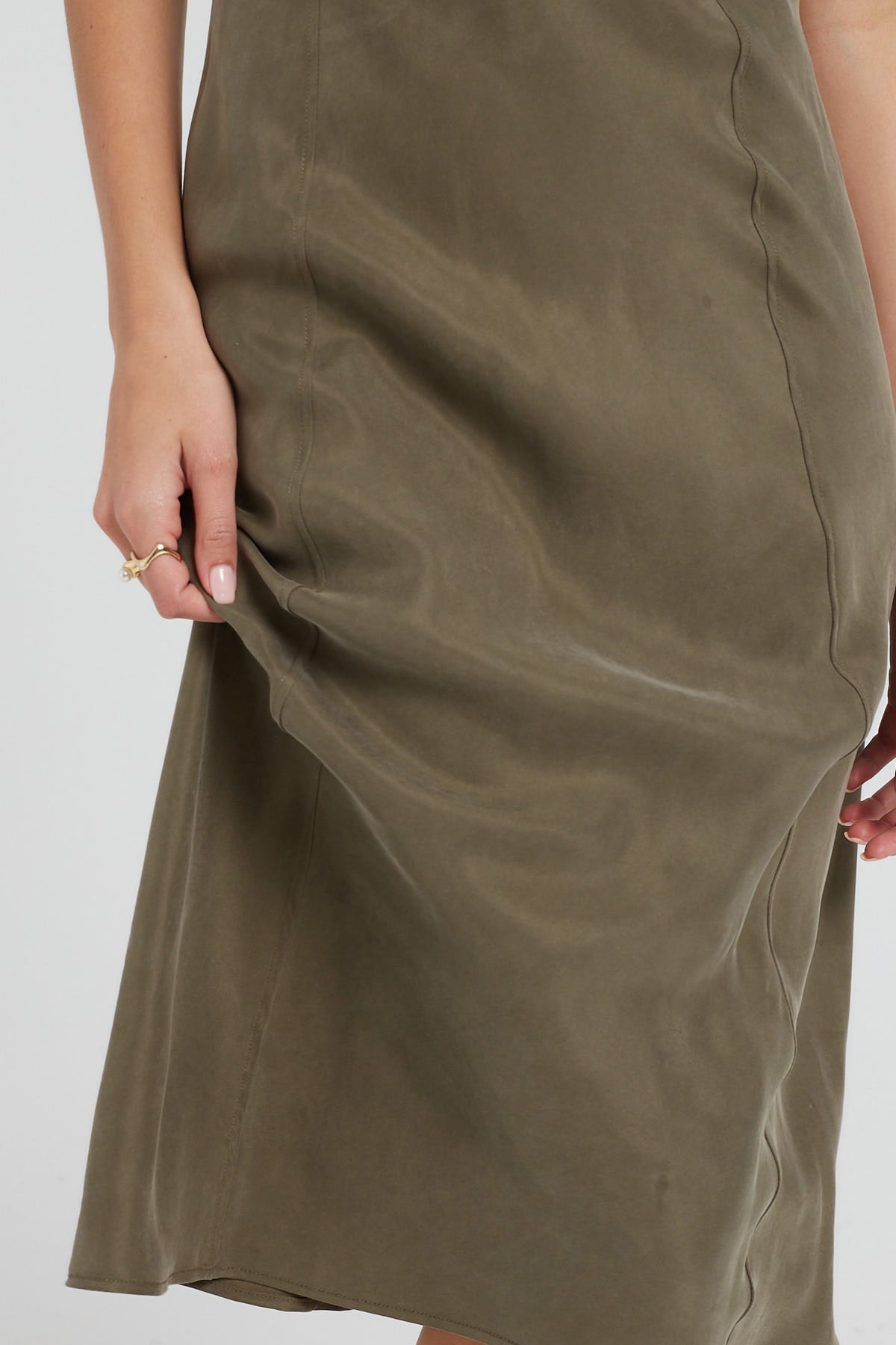 Thrills Chelsea Slip Dress Tarmac
