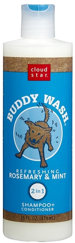 Cloud Star Buddy Wash Refreshing Rosemary and Mint Dog Shampoo and Conditioner; 16oz, Bottle