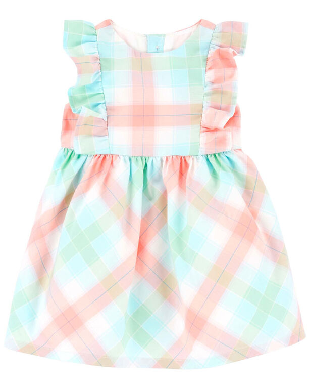 Carter's Plaid Flutter Dress