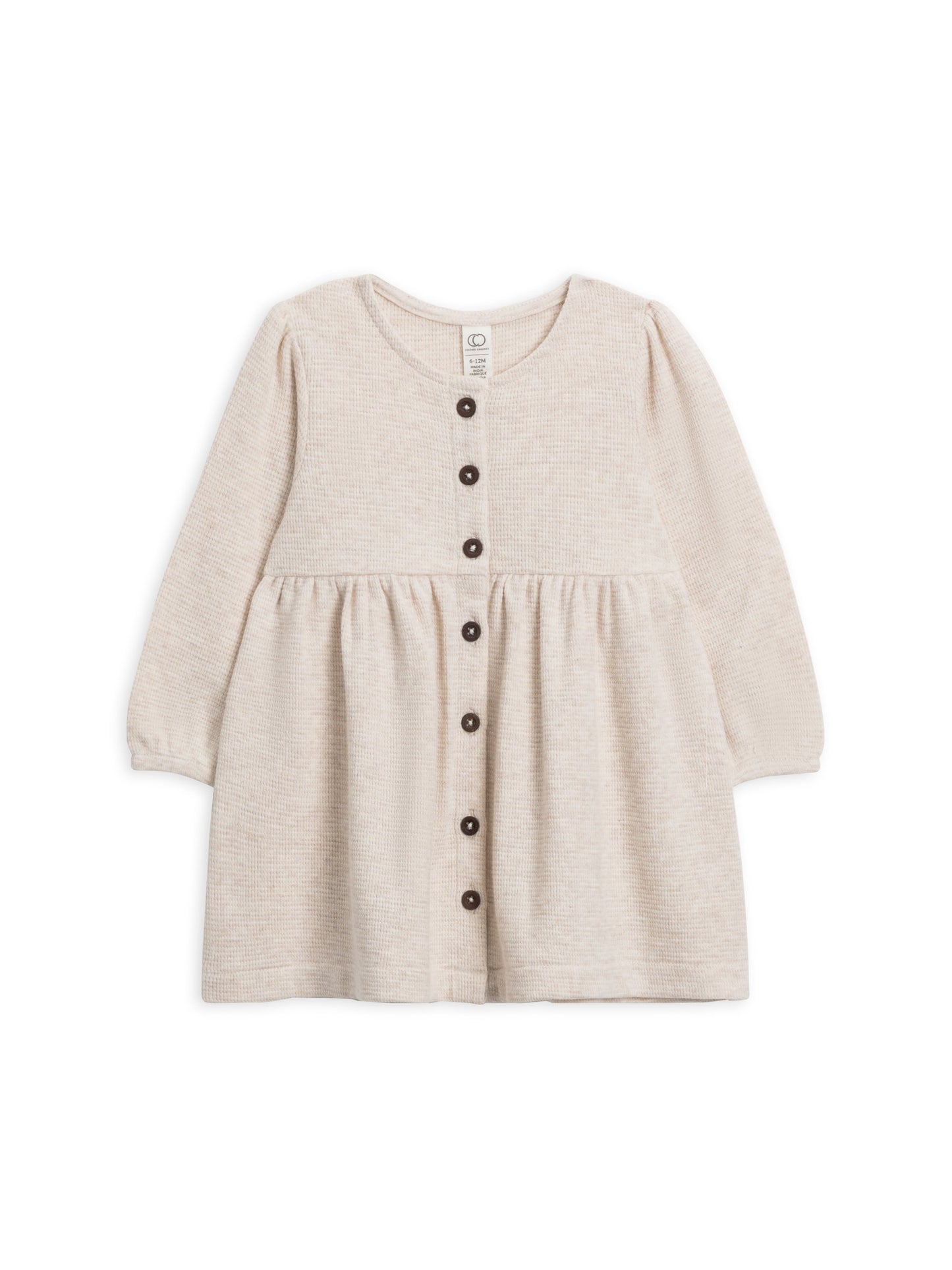 Elsie Waffle Knit Button Down Dress