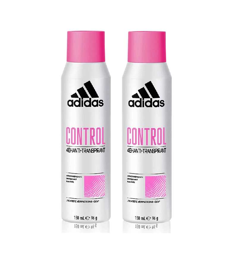 2xPack Adidas Control 48H Antiperspirant Deodorant Natural Spray - 300 ml