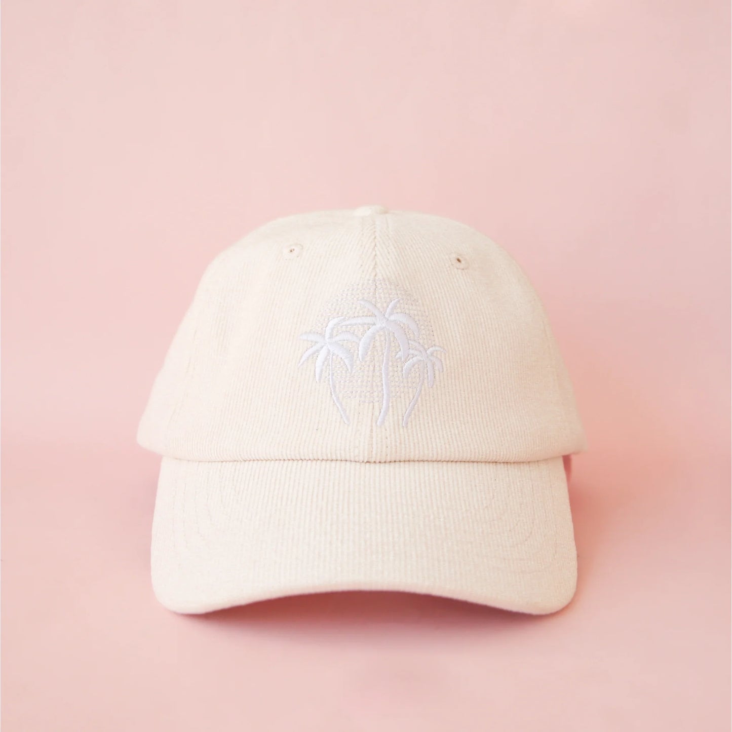 Palm Sunset Baseball Hat | Ivory