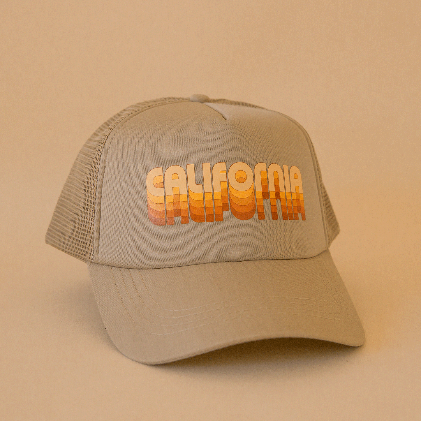 Human Trucker Hat | Khaki California