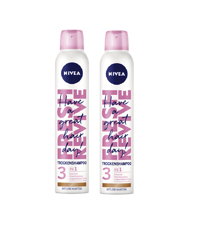 2xPack Nivea Dry Shampoo - 200 ml - Five Varieties