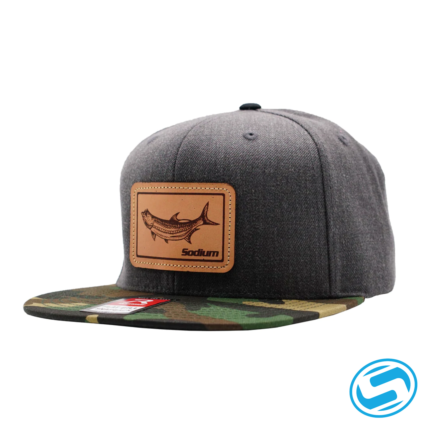 Men's Sodium Silver Legend Canvas Adjustable Flat Bill Hat