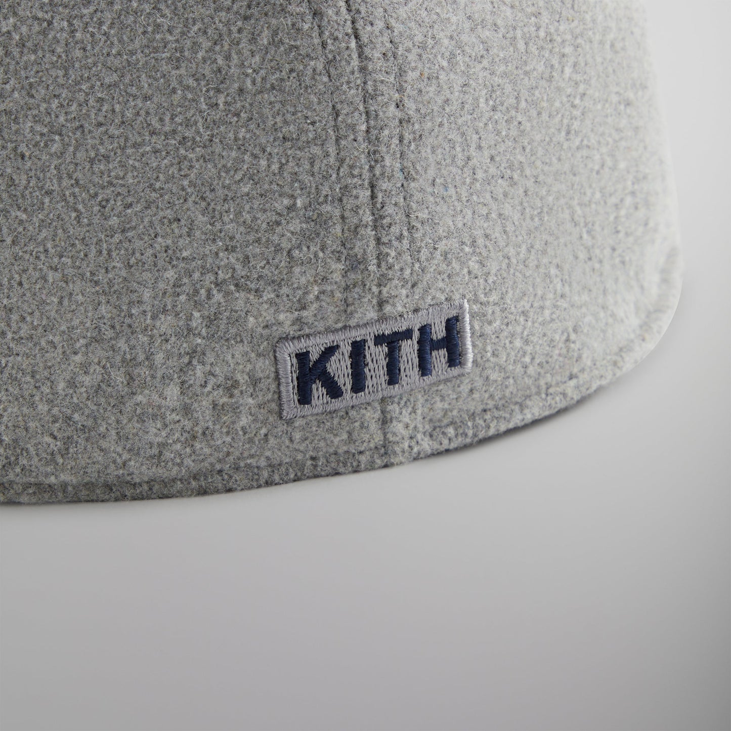 Kith & '47 for New York Yankees Unstructured Wool Fitted With Suede Brim - Heather Grey
