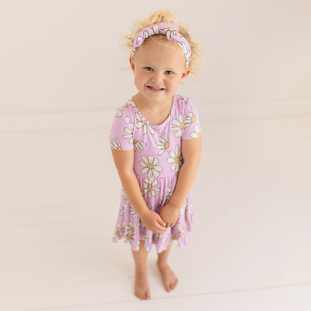 Jamie Short Sleeve Ruffled Twirl Dress