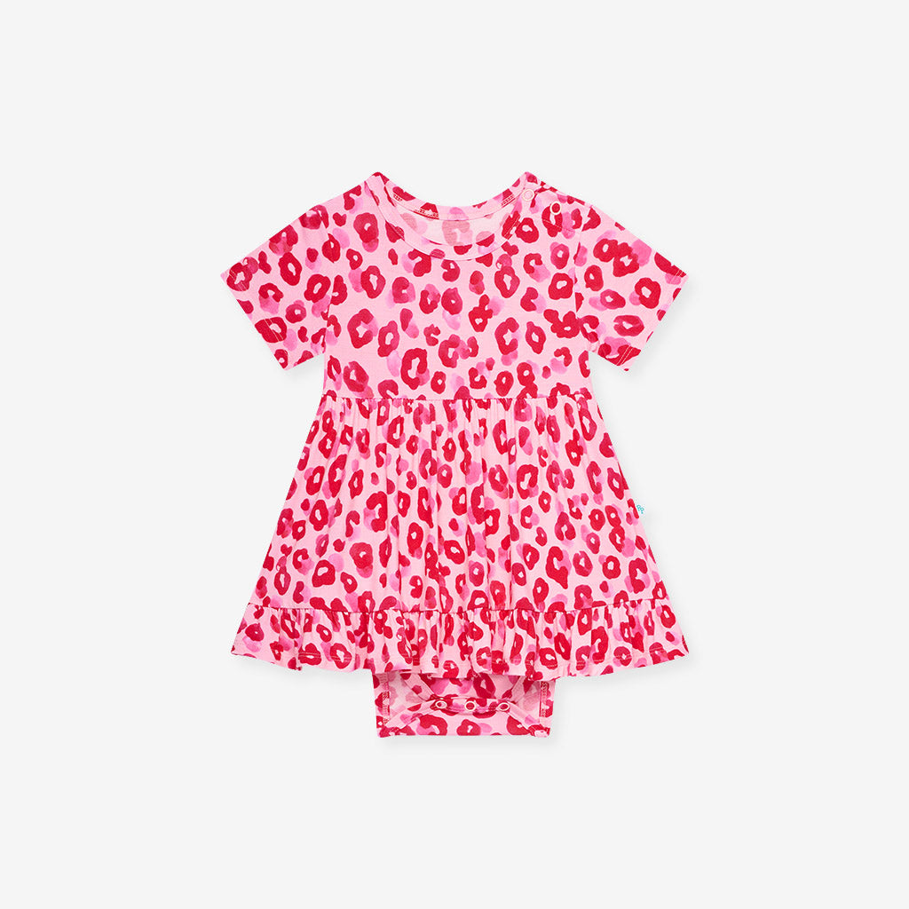 Ashley Ruffled Twirl Bodysuit Dress