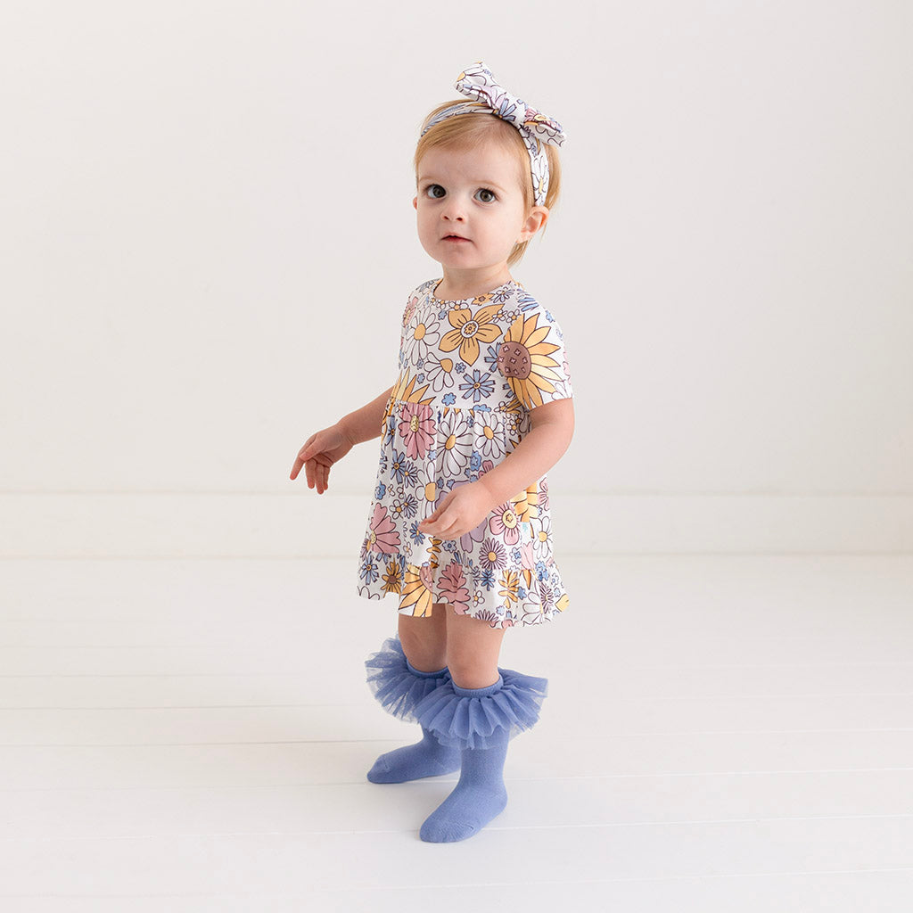 Presley Jane Ruffled Twirl Bodysuit Dress