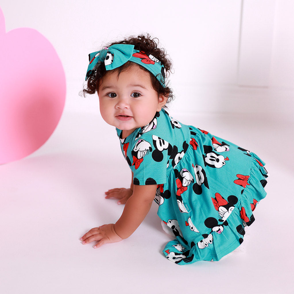 Smooches Ruffled Twirl Bodysuit Dress