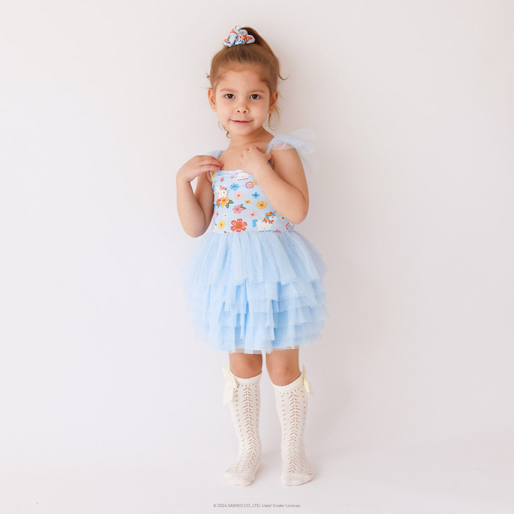 Springtime Blue Hello Kitty® Tulle Smocked Dress