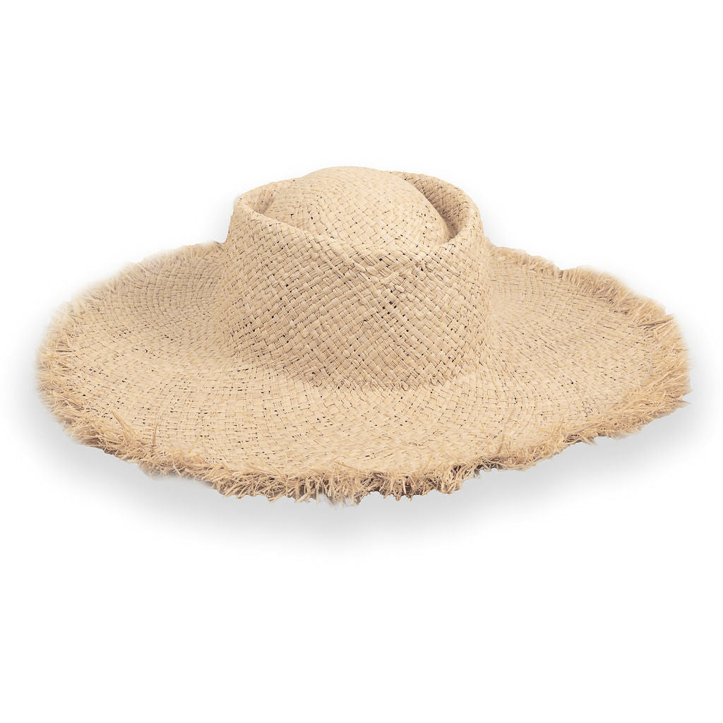 Raffia Frayed Sun Hat