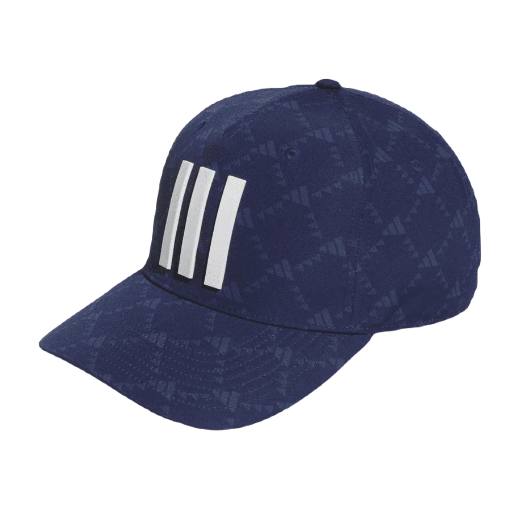 Adidas Tour 3-Stripes Printed Golf Cap - Navy