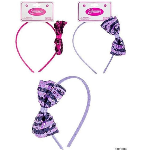 Expressions Sequin Printed Headband - Assorted Colors