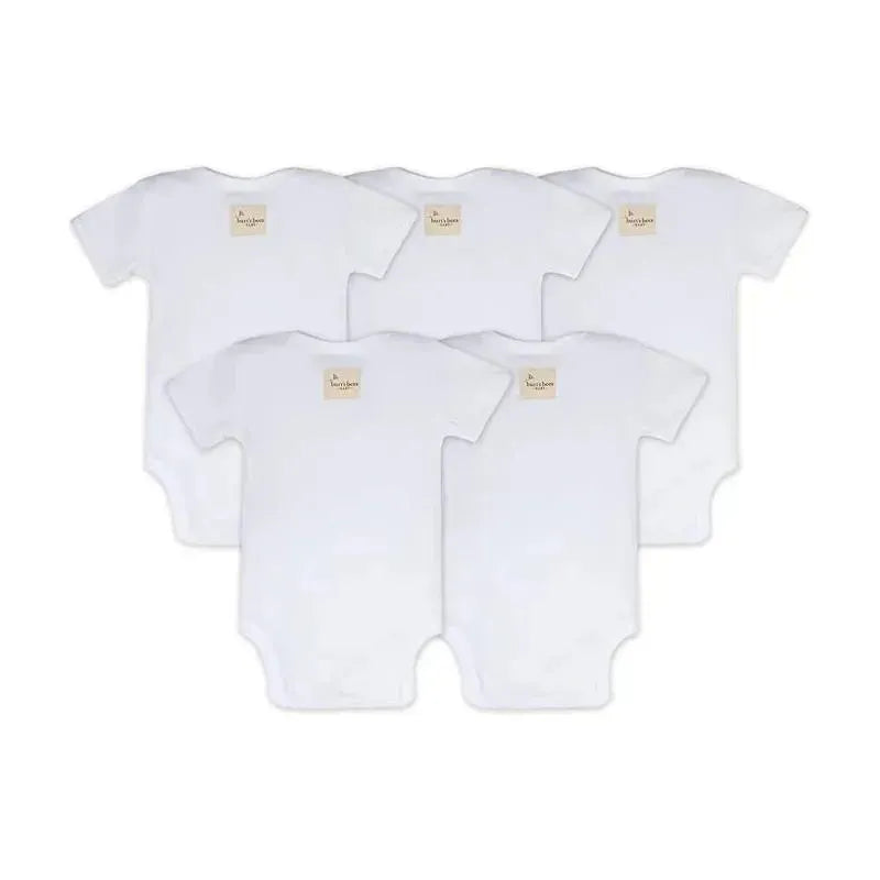 Burt's Bees - Essential Bodysuit 5 Pack, Cloud