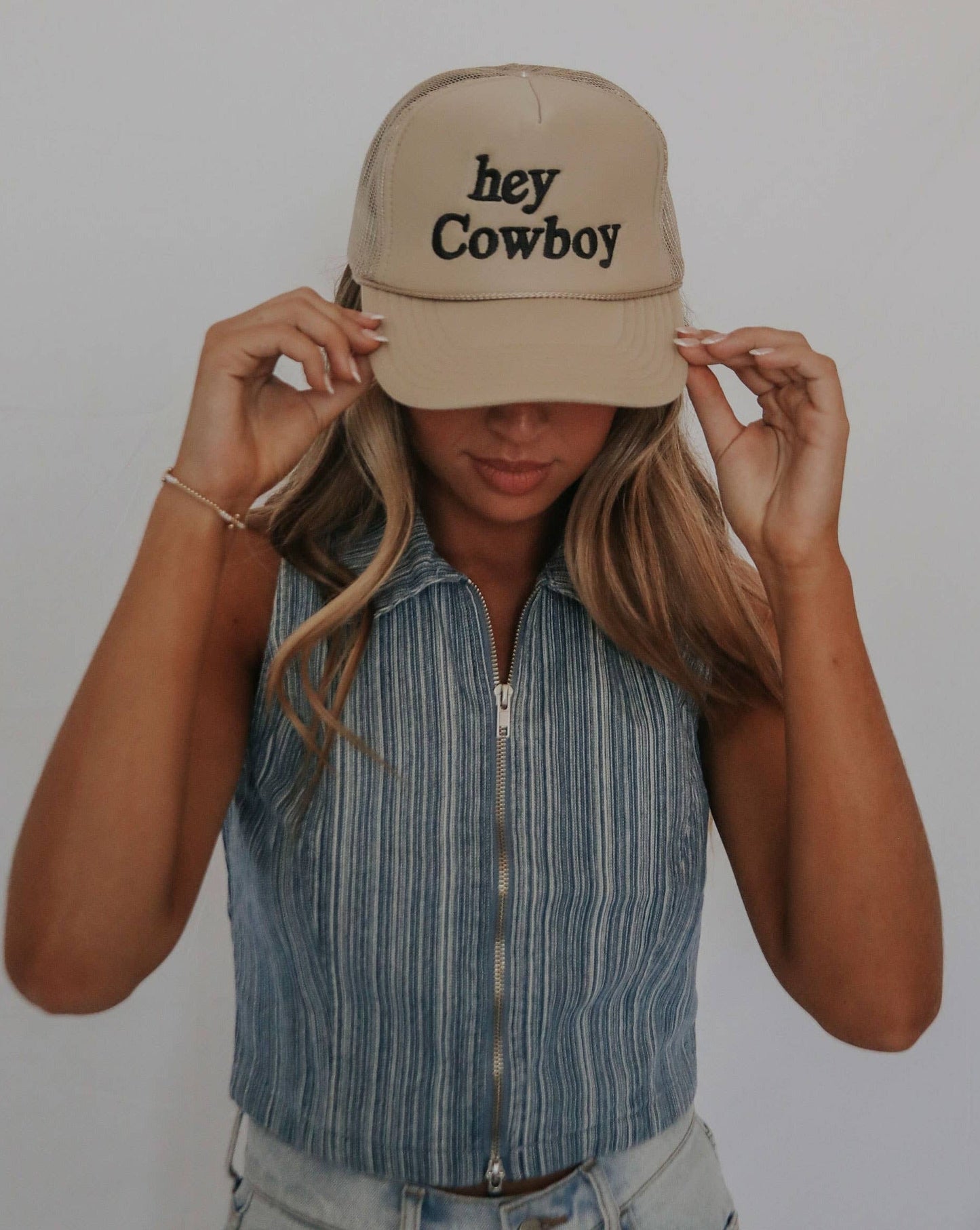 Hey Cowboy Trucker Hat