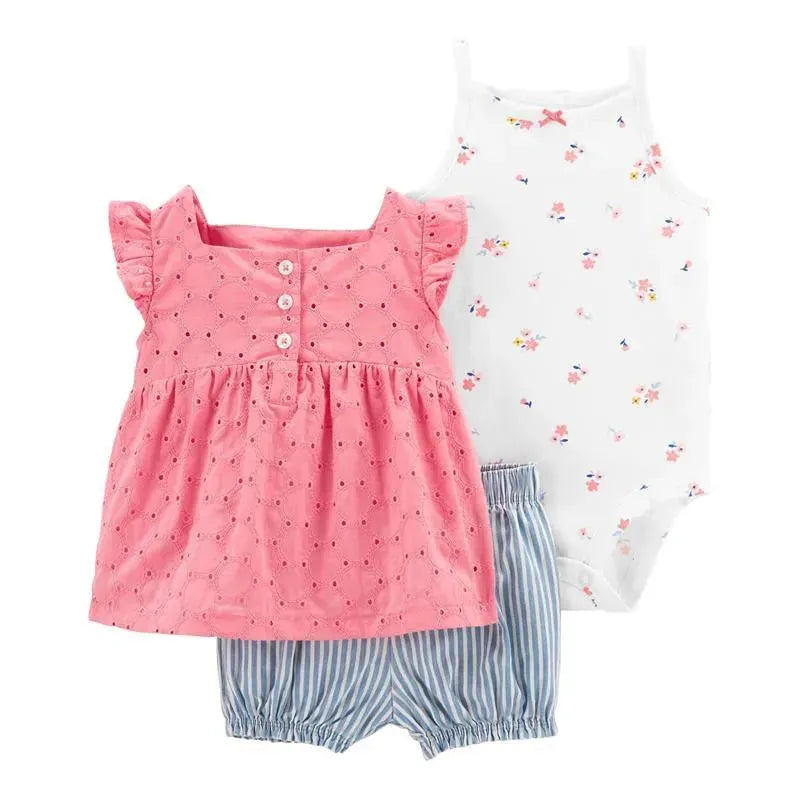Carters - Baby Girl 3Pk Little Short Set