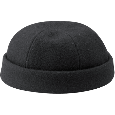 Black Wool Thug Cap