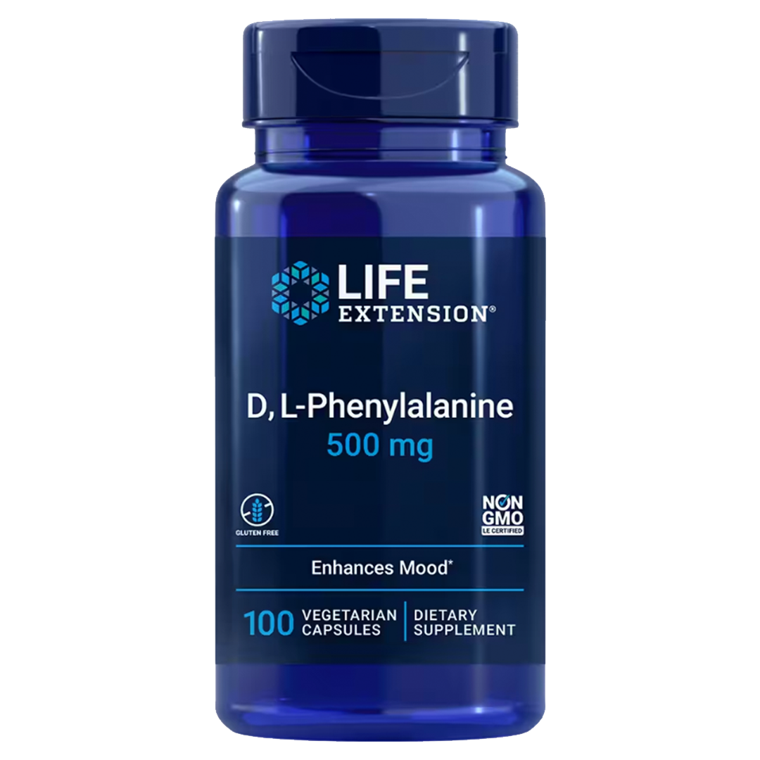DL-Phenylalanine 500 mg 100 Vegetarian Capsules