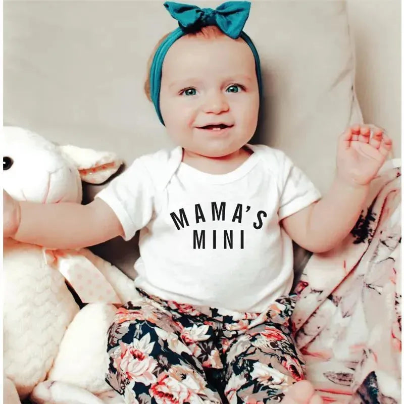 Eden & Eve - Baby Unisex Mama's Mini Baby Onesie, White