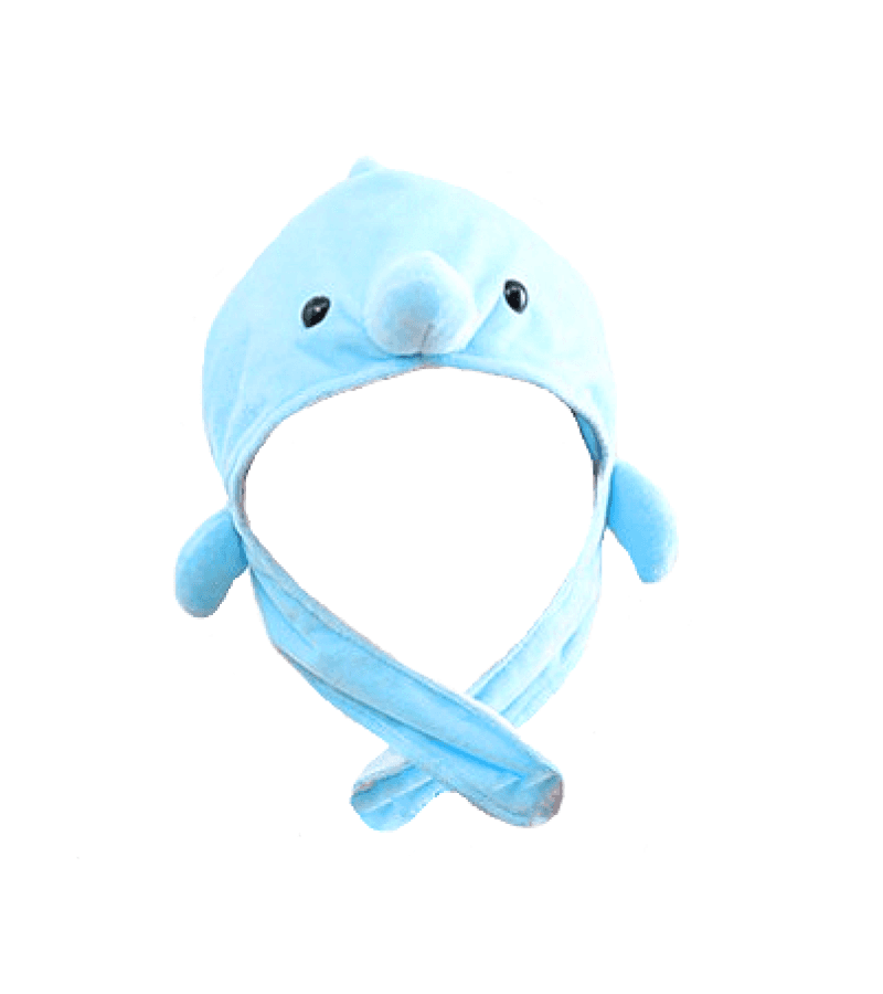 Extraordinary Attorney Woo Woo Young-woo (Park Eun-bin) Inspired Dolphin Earflap Hat - ONE SIZE ONLY / Pale Aqua Blue - Hats