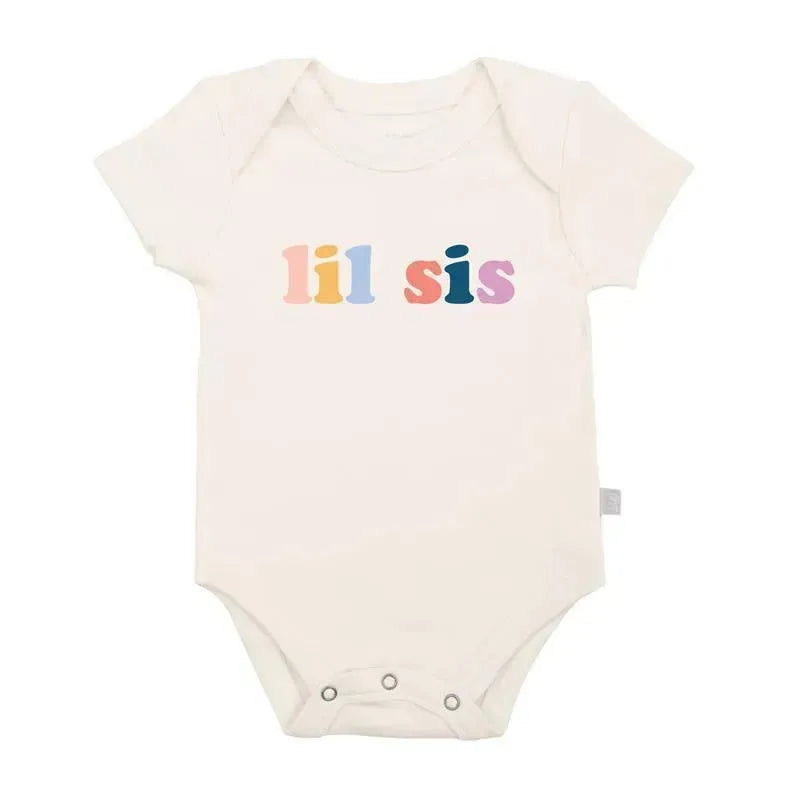Finn + Emma Graphic Bodysuit Lil Sis, 3/6M