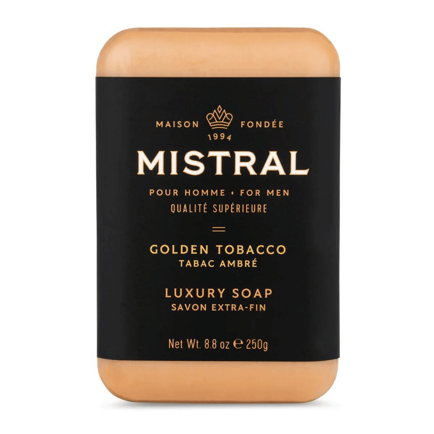 Mistral Mens Golden Tobacco Bar Soap (250 g) #10087120