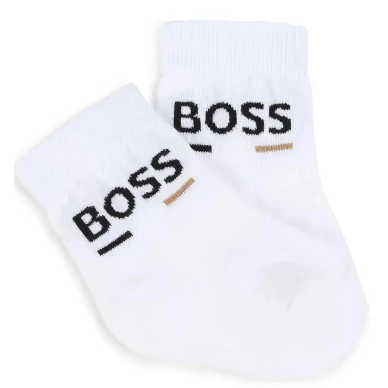 Hugo Boss Baby - 3Pk Socks Set White, Black & Beige