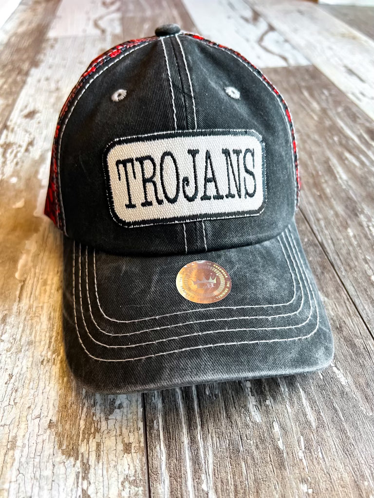 Red Leopard Trojan Cap
