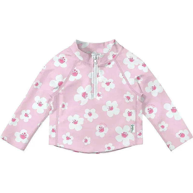 Iplay - Baby Girl Long Sleeve Blossoms Rashguard, Light Pink