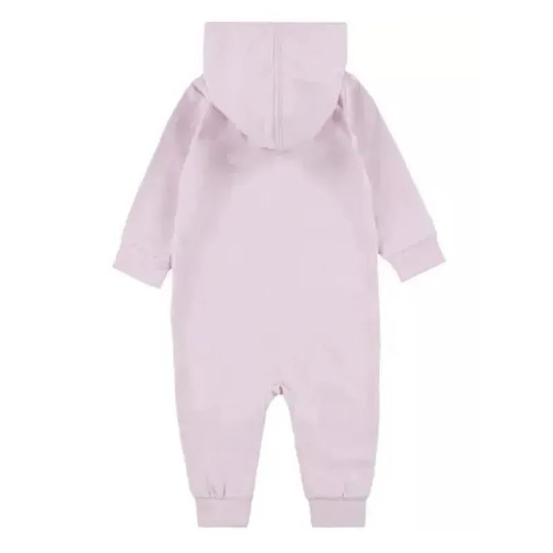 Jordan Baby - Girls Jump Man Hooded Coverall, Pink