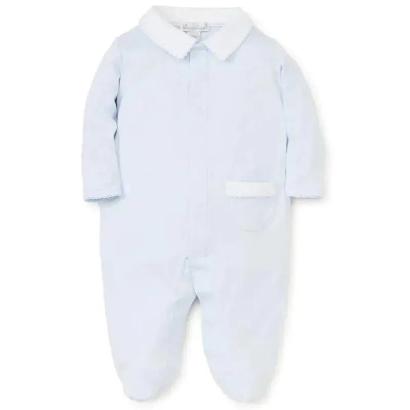 Kissy Kissy - Baby Boy New Beginnings Footie With Collar, Blue