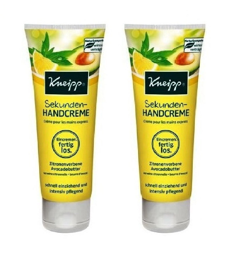 2xPack Kneipp Hand Cream - For Velvety Hands in Seconds - 150 ml