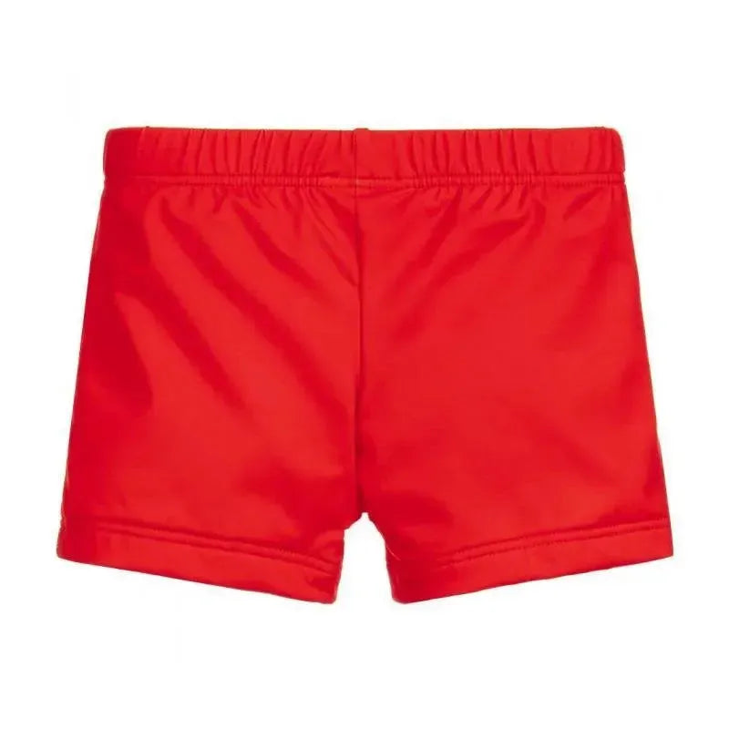 Moschino - Baby Boy Swimshorts With Bear In Sunglasses, Red