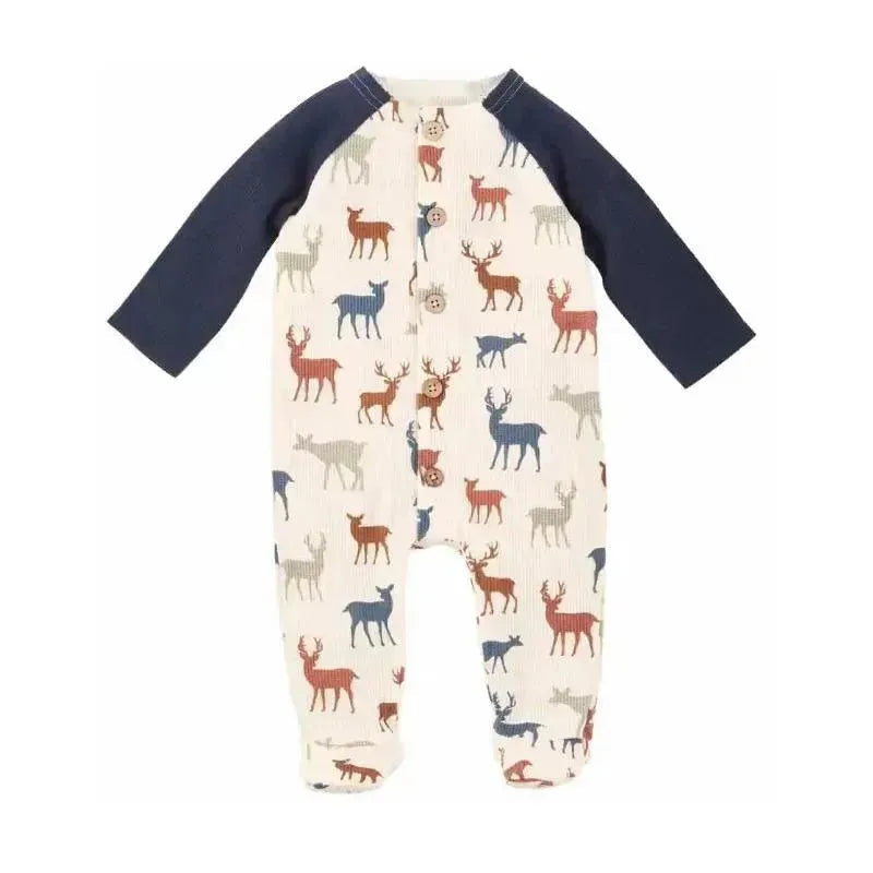 Mud Pie - Baby Boy Deer Button Sleeper
