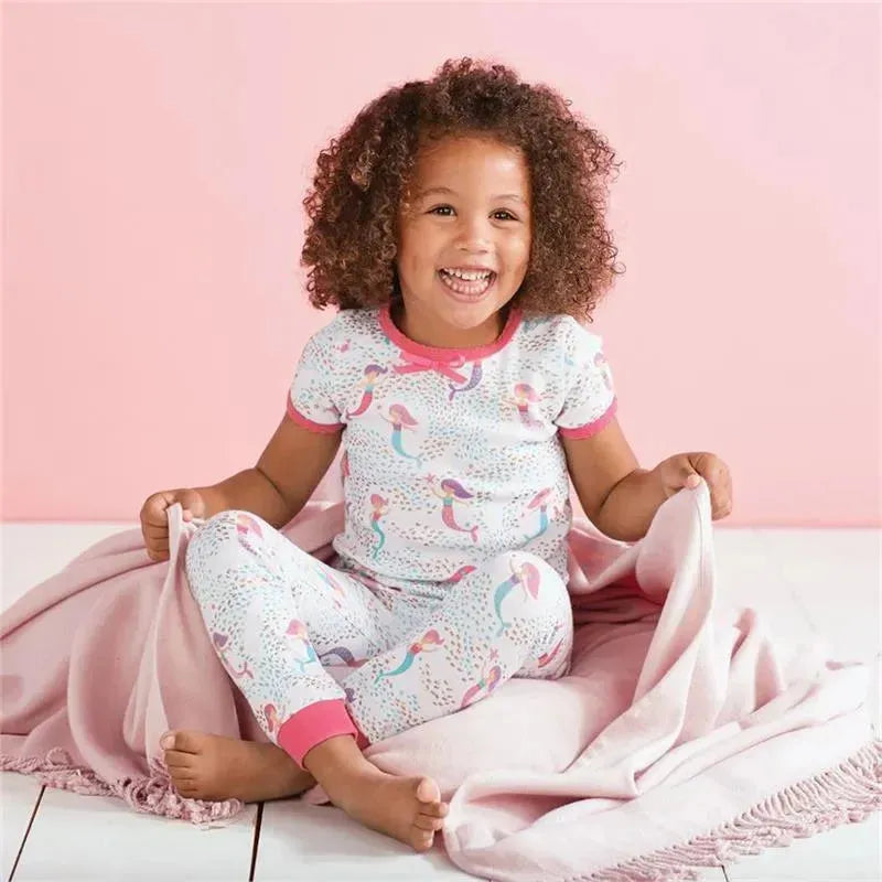 Mud Pie Mermaid Print Two-Piece Pajama Set