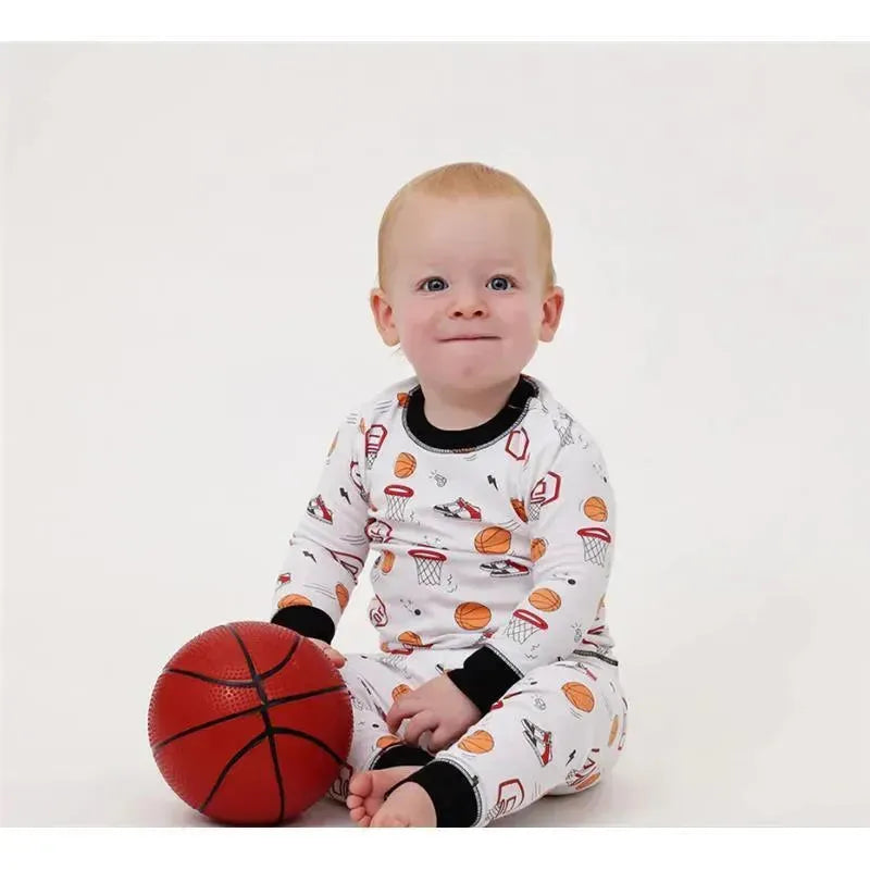 Noomie - Baby Basketball Court Long Sleeve Pajama Set
