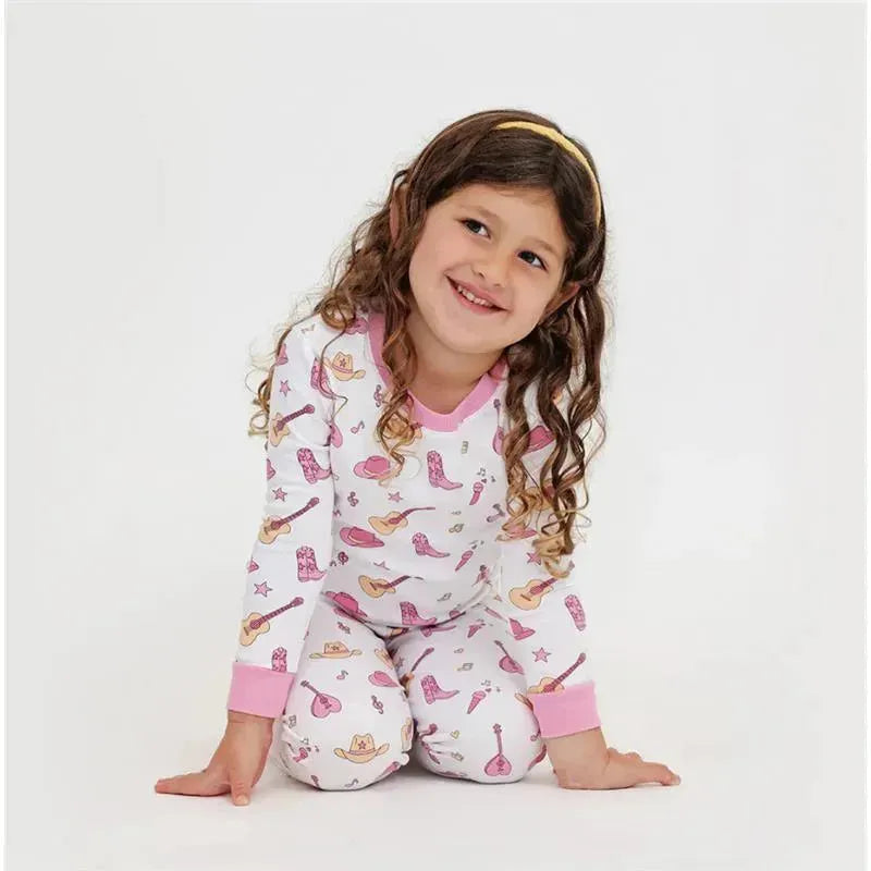 Noomie - Baby Girl Country Music Long Sleeve Pajama Set