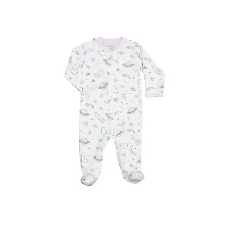 Noomie - Baby Girl Zipper Footie Universe Magic