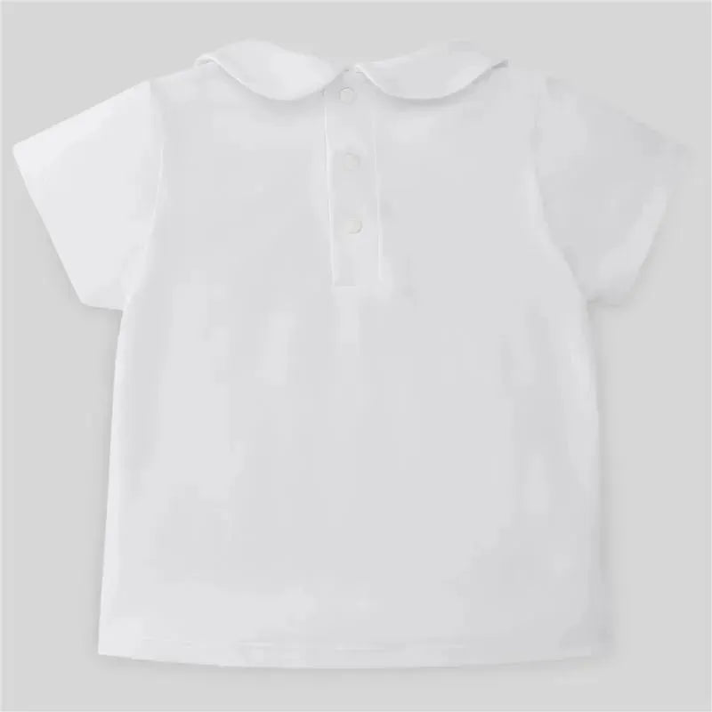 Paz Rodriguez - Baby Boy Knit T-Shirt Confort V22, White