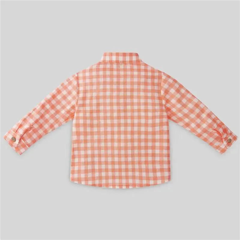 Paz Rodriguez - Baby Boy Woven Shirt Frutas, Tangerine