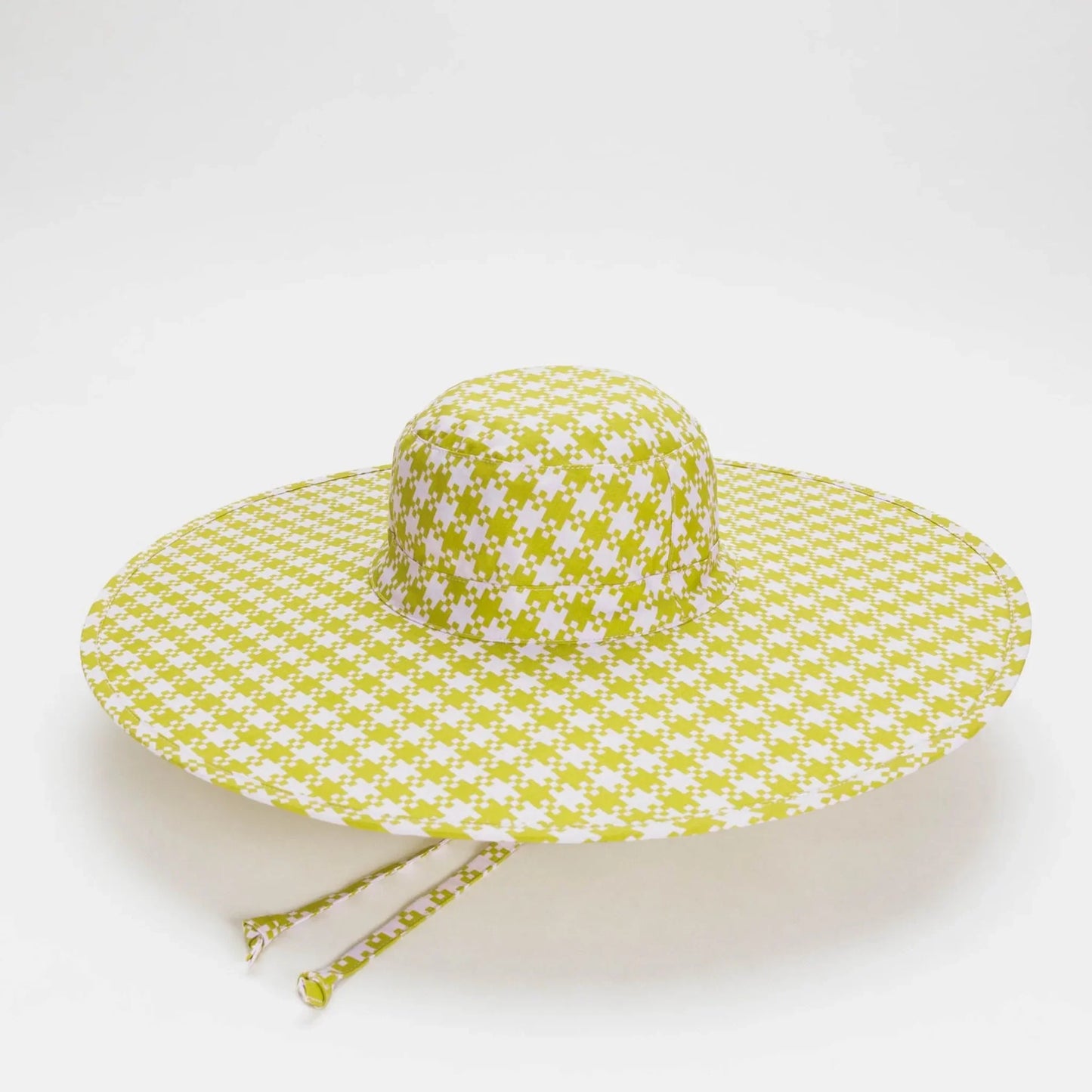 Packable Sun Hat | Pink Pistachio Gingham