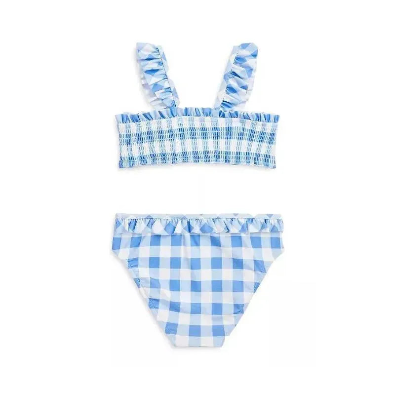 Polo Ralph Lauren Baby - 2Pk Smocked Top Gingham Swimsuit, Harbor Island Blue