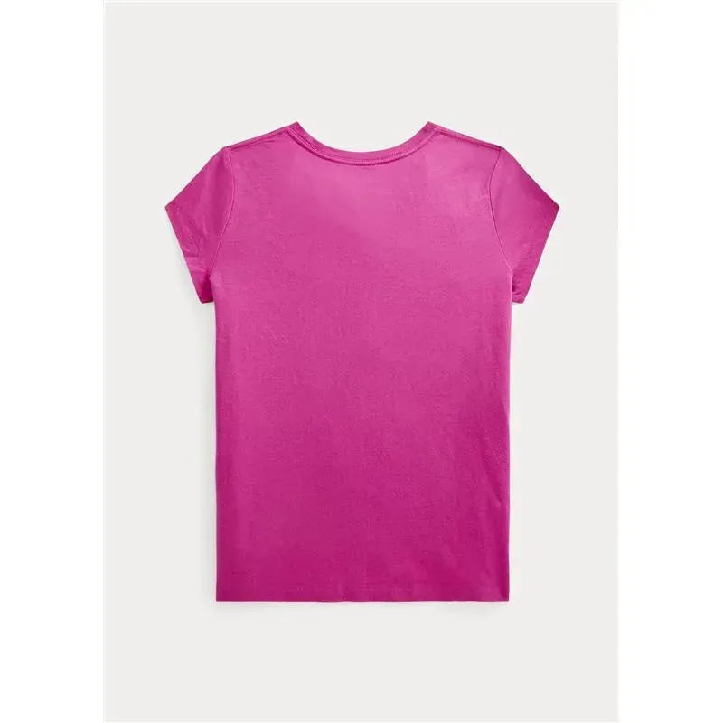 Polo Ralph Lauren Baby - Little Girls 30/1 Cotton Jersey Short Sleeve Tee, Pink