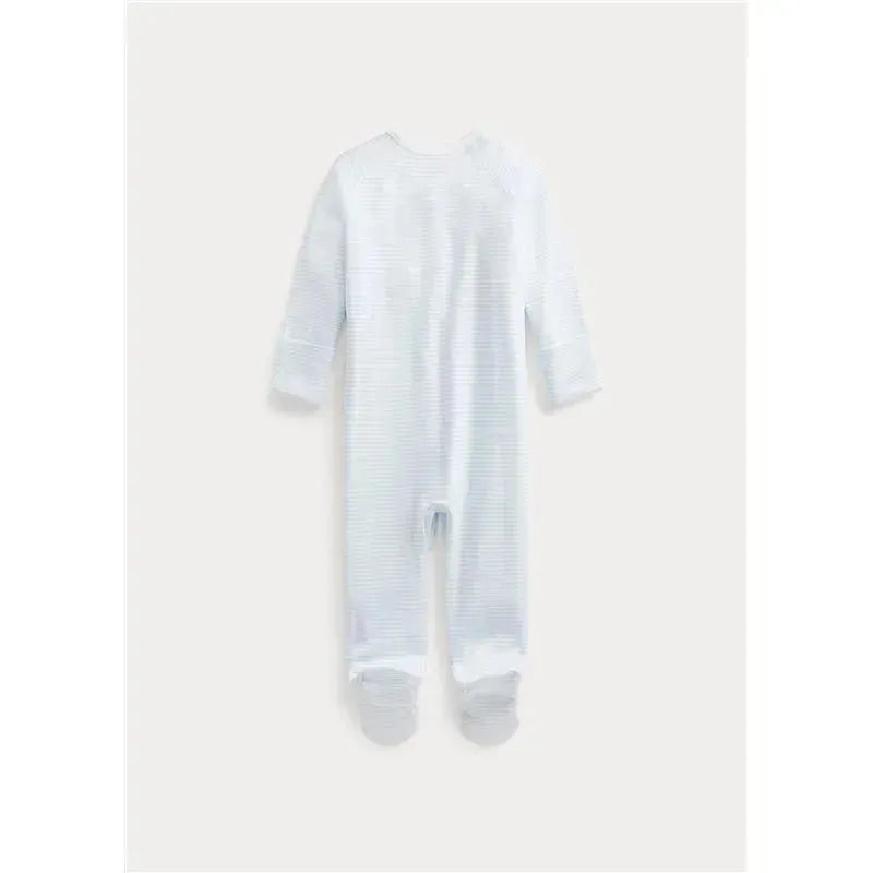 Polo Ralph Lauren Baby - Long-Sleeve Organic Cotton Interlock Knit Coverall, Quartz Heather
