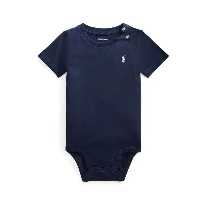 Polo Ralph Lauren Baby - Short Sleeve Jersey Knit T-Shirt Bodysuit, Navy