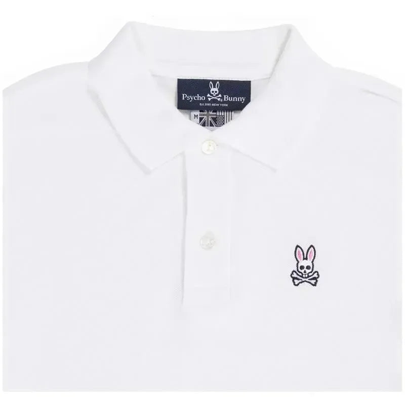 Psycho Bunny Kids - Classic Polo, White
