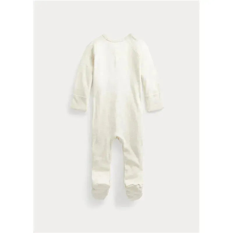 Ralph Lauren - Cotton Interlock Polo Coverall, Oatmeal Heather