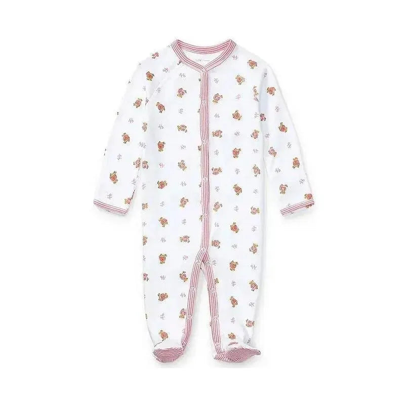 Ralph Lauren Coverall, Bear Print White/Pink