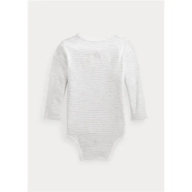 Ralph Lauren - Interlock Long Sleeve Bodysuit, Quartz Heather